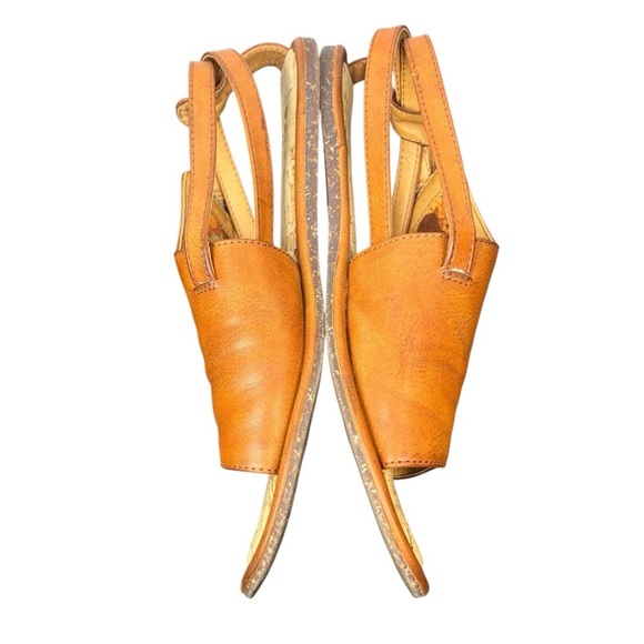 Kork Ease Taige Side Buckle Cognac Size 8 Flat Sandals Boho Comfort Summer - Picture 7 of 8